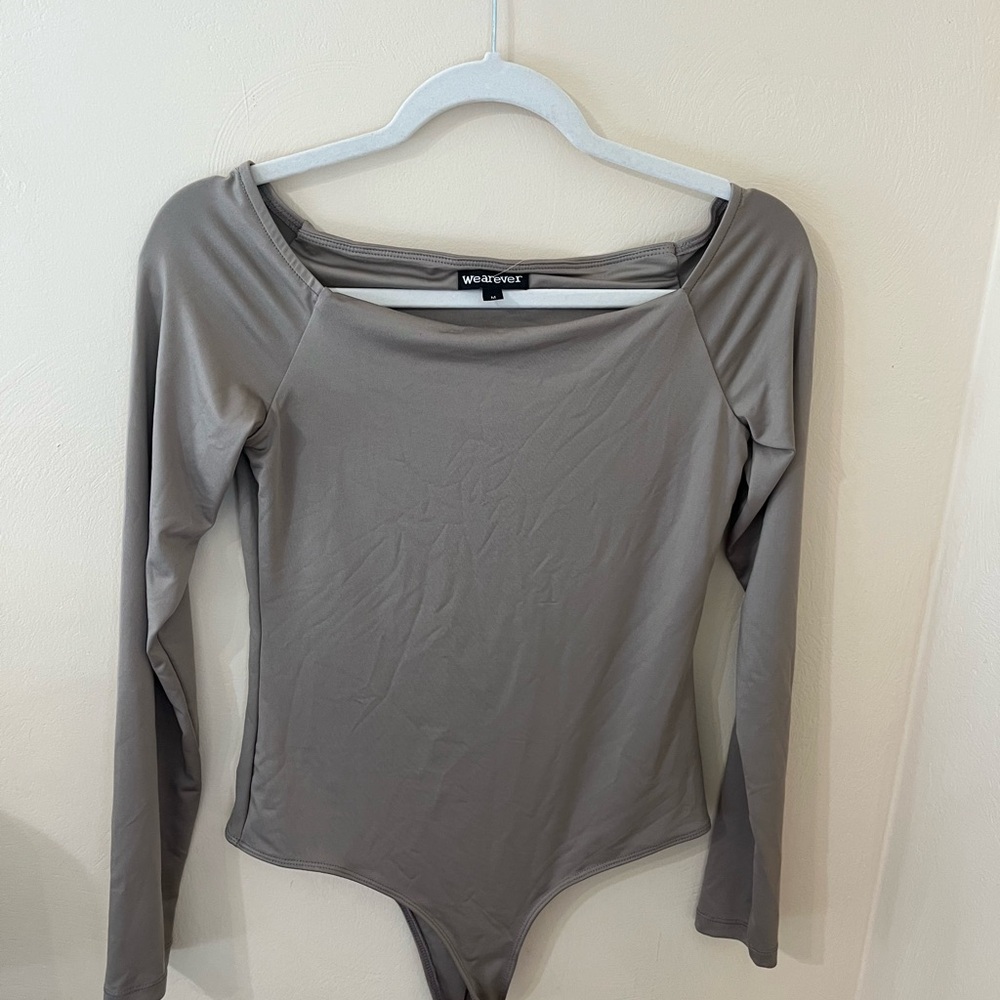 Wearever Light Brown Long Sleeve Bodysuit